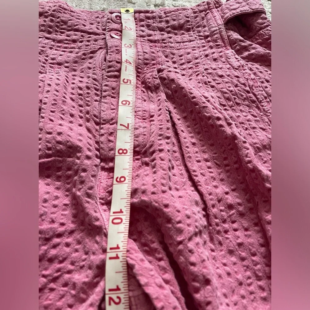 Free‎ People Pink Textured High Waisted Pants
